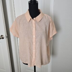Treasure & Bond Yellow Checkered Blouse